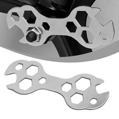 Chave Sextavada Mini de Aço Chata 10 em 1 8-17mm Chave Allen para Bicicleta Ferramentas de Reparo Ferramenta Manual Doméstica para Materiais de Reparo