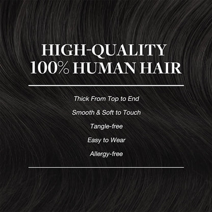 Mega Hair Tic Tac Humano 30-60cm Liso 120g 100% Cabelo Humano Brasileiro Remy Tic Tac para Mulheres