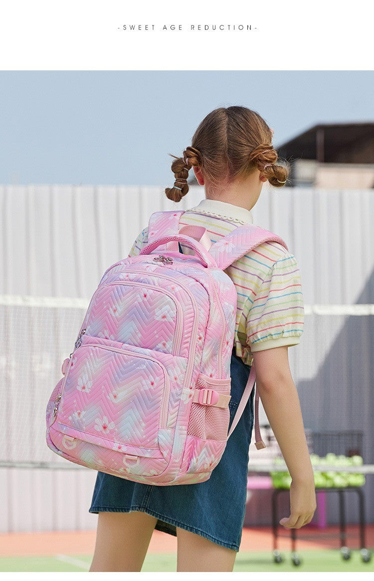 Mochila Mickey Minnie 3 Peças para Meninas e Meninos com Lancheira e Estojo, Mochila Escolar Fofa para Ensino Fundamental e Médio, Presente de Natal