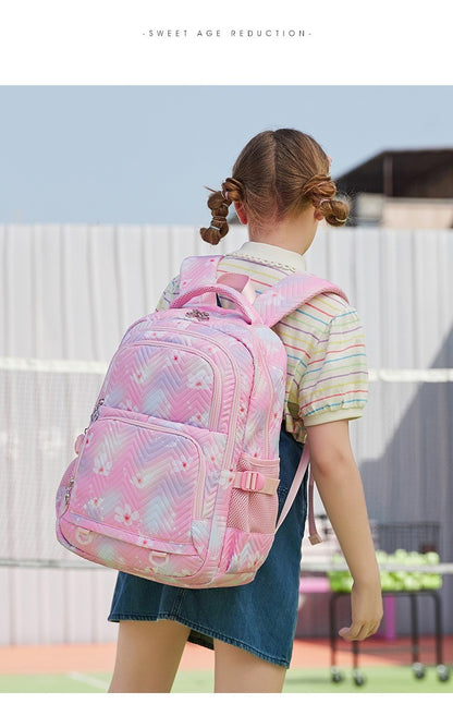 Mochila Mickey Minnie 3 Peças para Meninas e Meninos com Lancheira e Estojo, Mochila Escolar Fofa para Ensino Fundamental e Médio, Presente de Natal