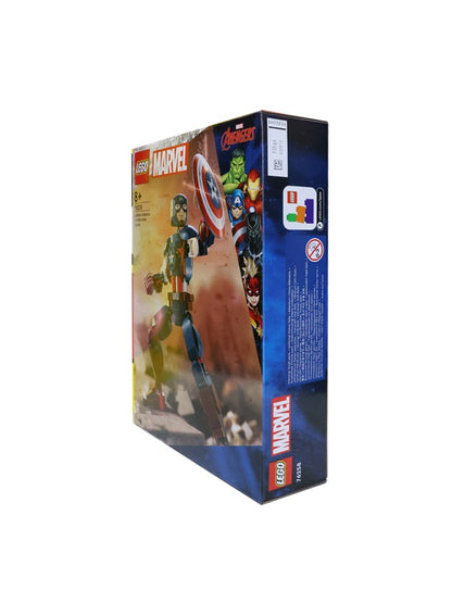 LEGO 76258 Super-Herói Marvel Capitão América Boneco Montável Brinquedo Presente de Dia das Crianças