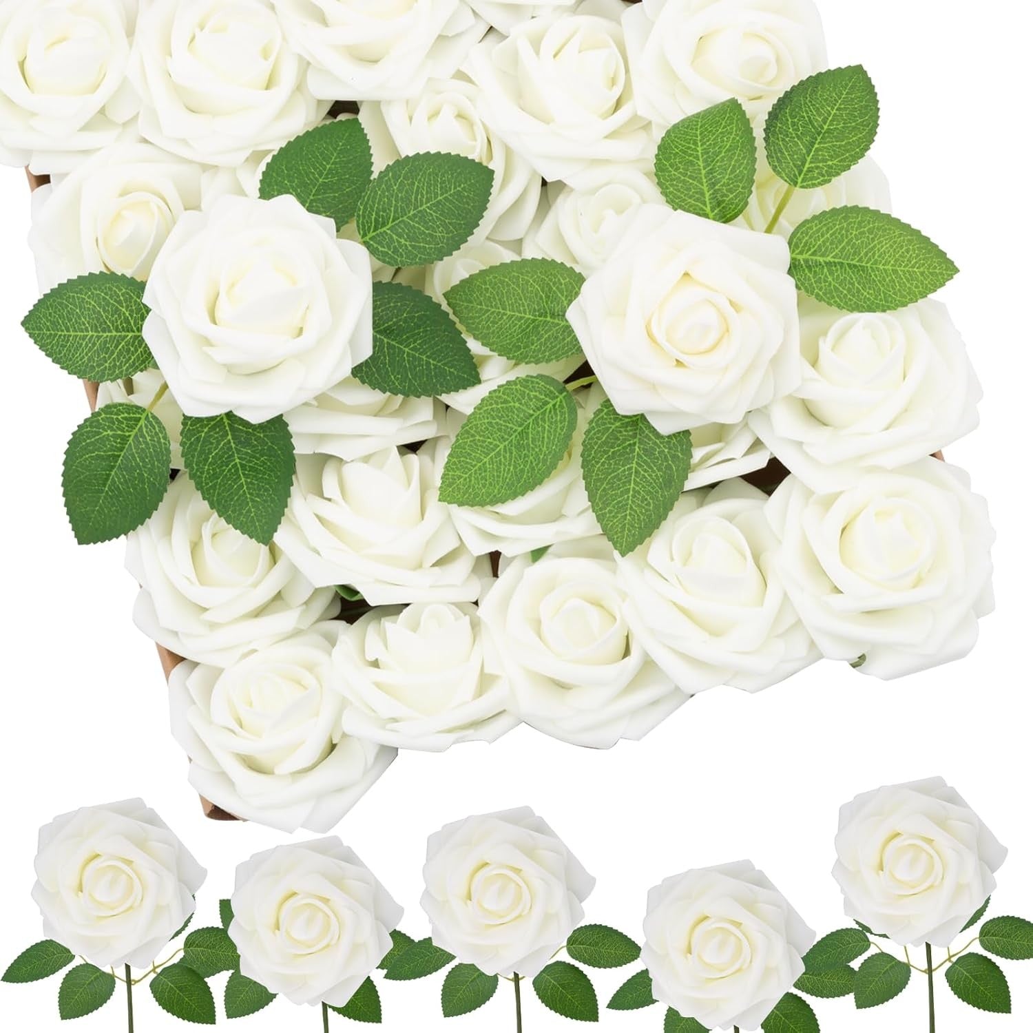 Artificial Flower PE Foam Rose Wedding Wreath Bride Bouquet Festival Decoration Accessory Home Room Outdoor Yard Diy Cheap Props
