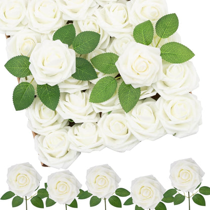 Artificial Flower PE Foam Rose Wedding Wreath Bride Bouquet Festival Decoration Accessory Home Room Outdoor Yard Diy Cheap Props