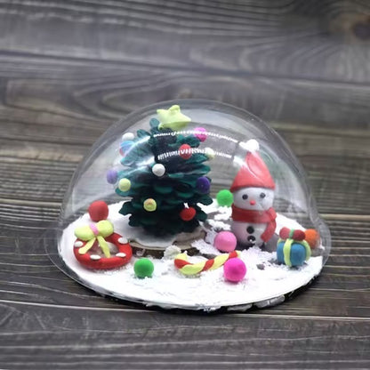 10/20/50/100PCS Plastic Transparent Hemisphere Cover DIY Candy Dome Set Christmas Halloween Party Toys Gift Packaging Cover