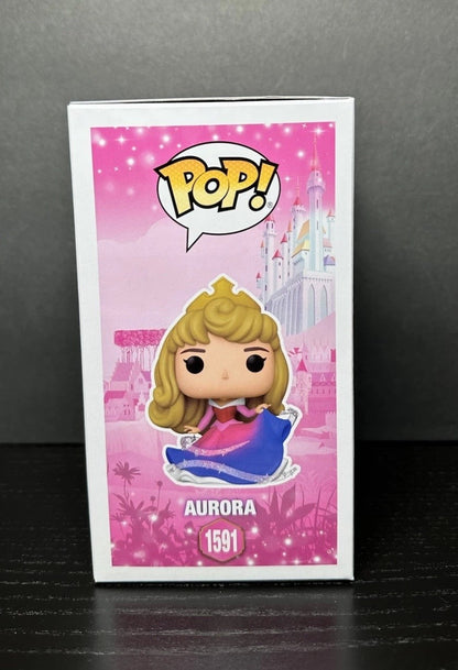 Pop! Disney Princesa Aurora (Diamond) #1591 Boneco de Ação Funko Colecionável Figuras de Vinil Modelo Brinquedos Estátua de Boneca Q Version Presentes