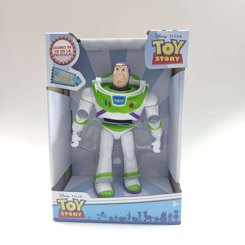 Desenho Animado Toy Story 3 Buzz Lightyear Woody Boneco Anime Modelo Brinquedo de Mesa Enfeite Colecionáveis Boneca Infantil Presente de Feriado Surpresa