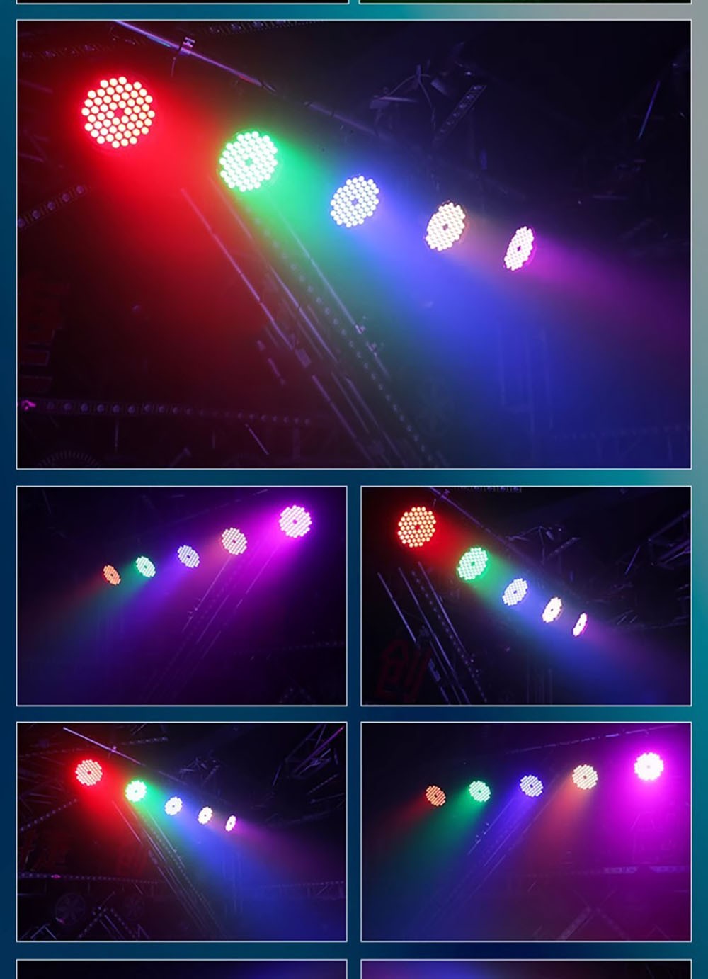 3w*60 led rgb 3 in 1 par light dmx 512 sound control dj party lights wedding disco lights ballroom club projection stage lamp