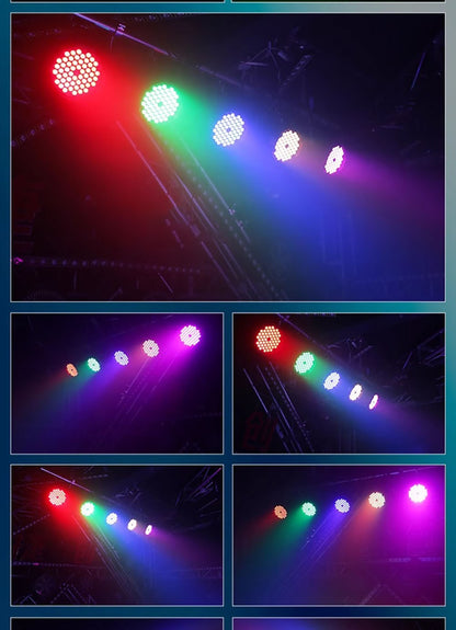 3w*60 led rgb 3 in 1 par light dmx 512 sound control dj party lights wedding disco lights ballroom club projection stage lamp