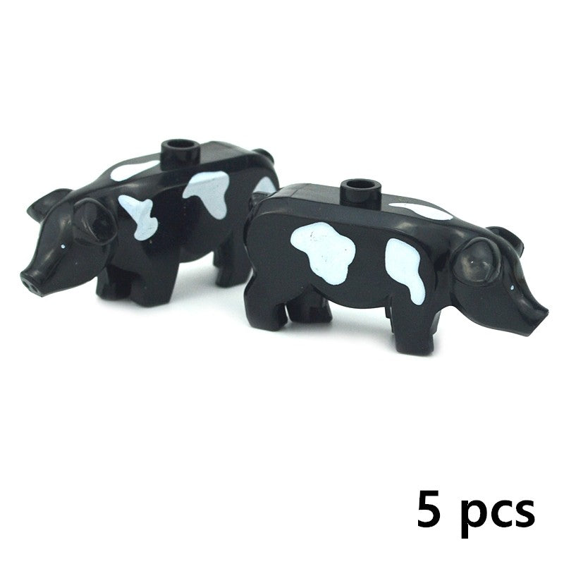 Creative DIY Model cute little Animal MOC Brick Building Blocks Pet Zoo Dog Duck Tortoise Penguin Cat Pig Bird Rabbit Toys