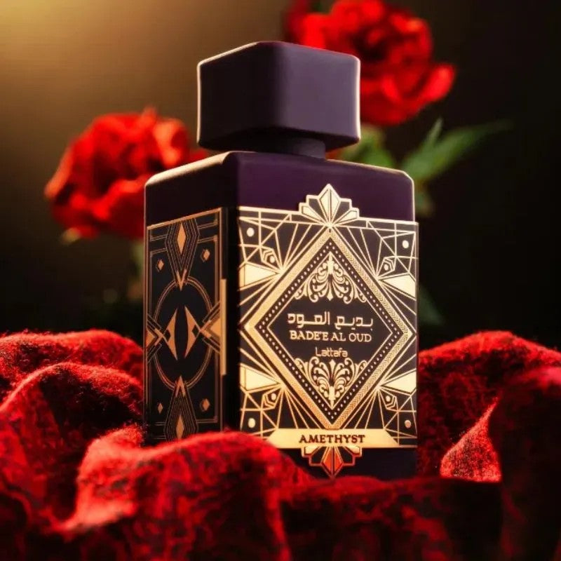 Perfume Latafa Badee Al Oud Spray (para homens e mulheres) 100 ml, ideal para presentear em aniversários e festas