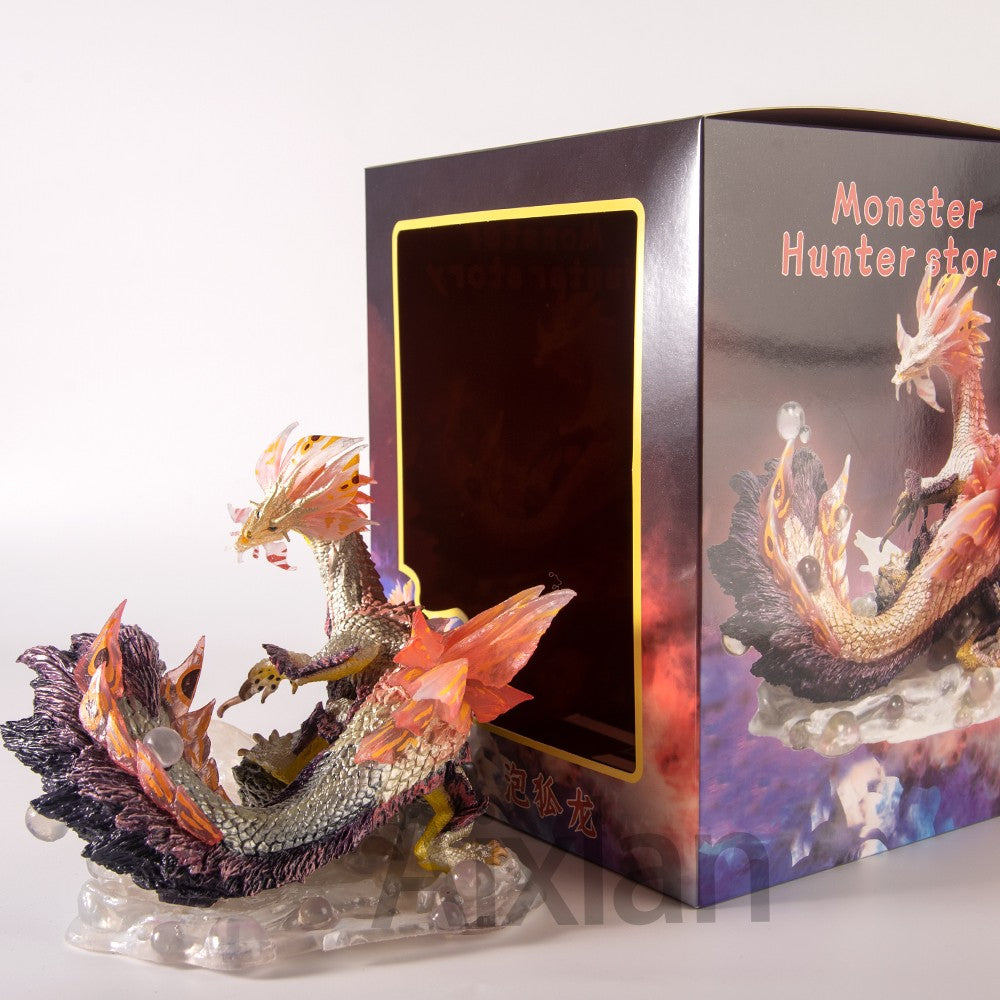 Figura de Dragão de Jogo Monster Hunter de 17CM Mizutsune Zinogre Monstros Nergigante Iceborne Velkhana Zinogre Figura de Ação de PVC Brinquedo
