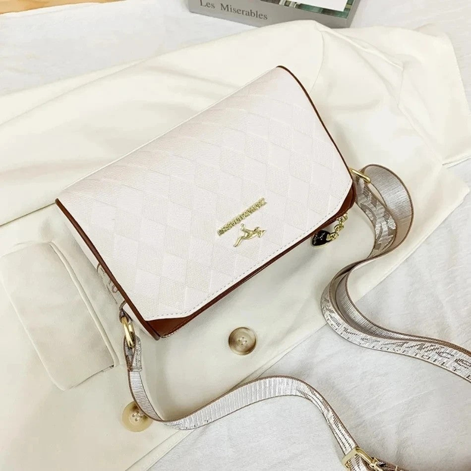 New Luxury High Quality Women Messenger Bag Famous Designer Lady Shoulder Bags Fashionable Checkered Trendy Crossbody Sac A Main