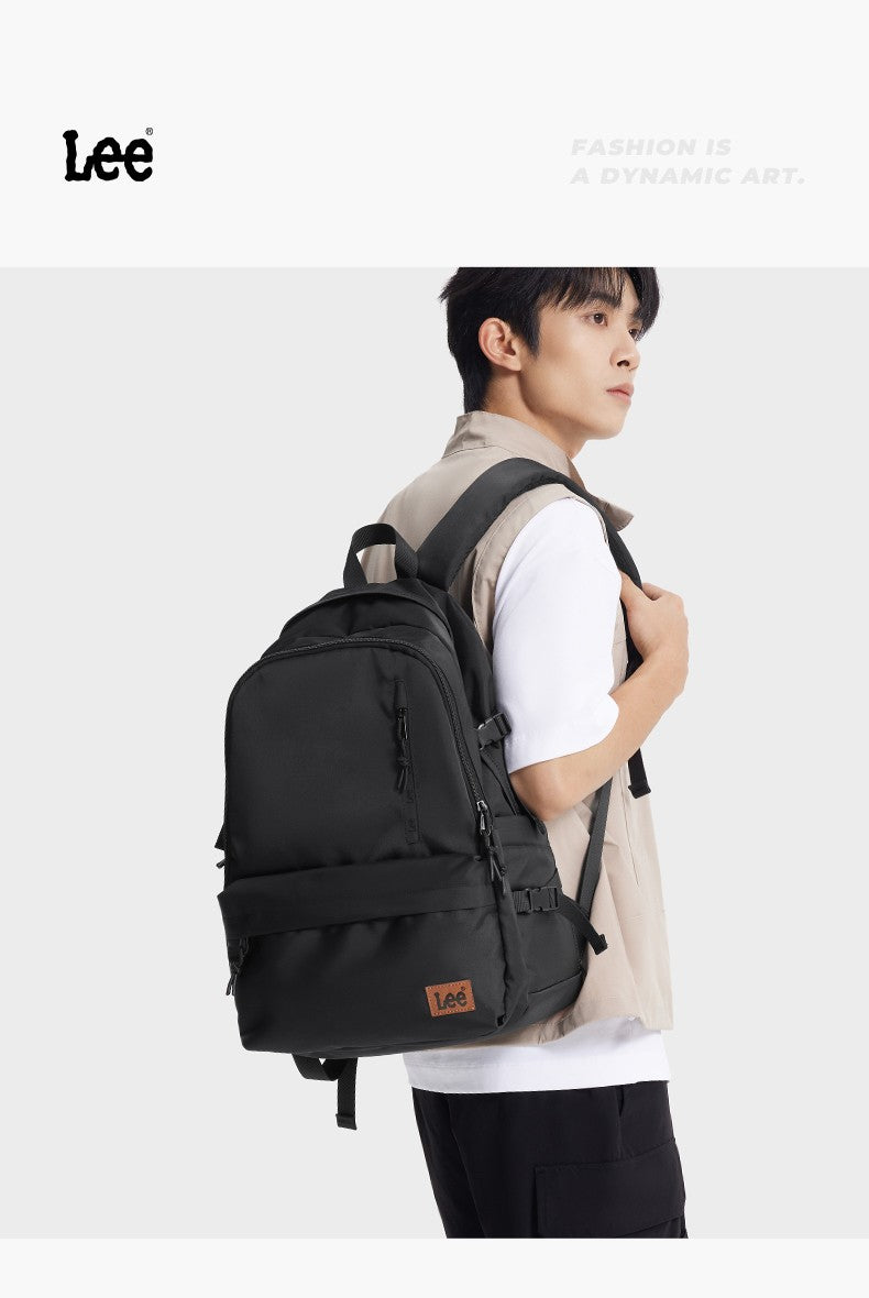 Mochila LEE de grande capacidade para viagem, para notebook de 15,6 polegadas, à prova d'água, de nylon casual, para adolescentes, faculdade, escola, masculino e feminino
