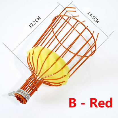 Metal/Plastic Fruit Picker Head Without Pole Fruit Collector Harvest Picking Apple Citrus Pear Garden Hand Tools