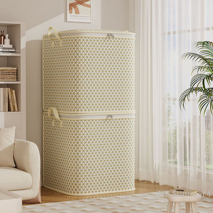 Extra Large Storage Bag - Multifunctional Bedding, Clothing, And Underwear Storage Bag With Zipper, Under Bed Storage Bag