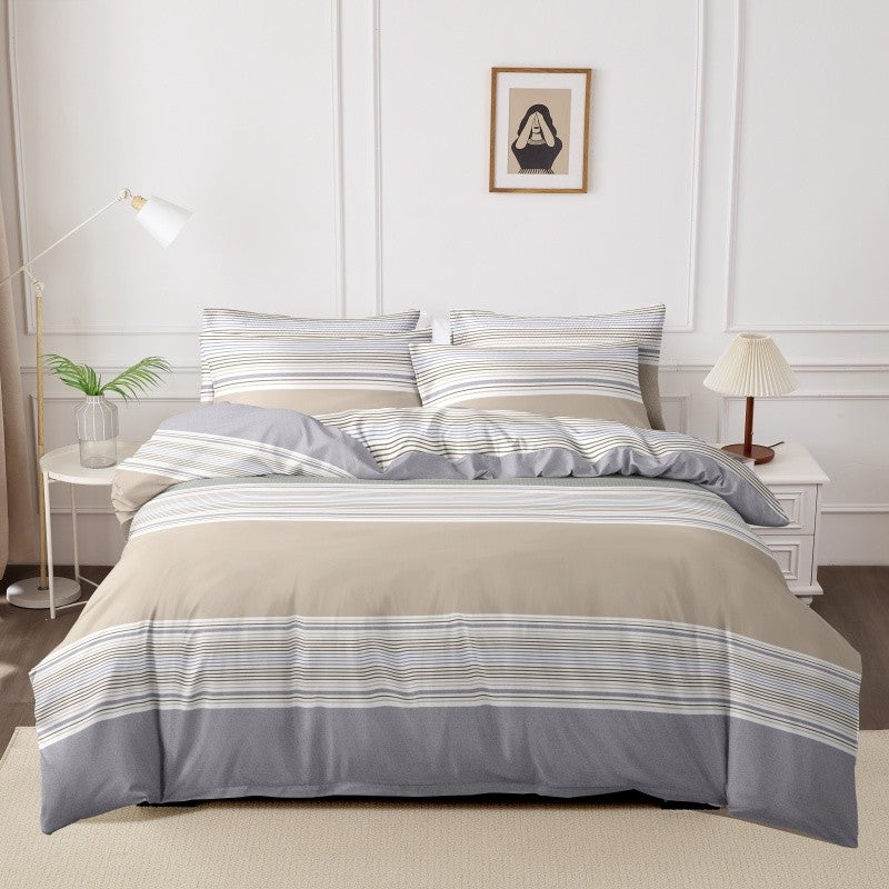 3pcs Printing Brushed Bedding Set, Duvet Cover Pillowcase Set, Skin Friendly Breathable Duvet Cover Pillowcases ?Without Sheet?