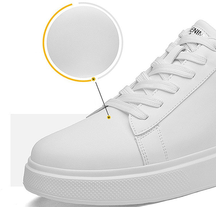 Sneakers Man Elevator Shoes White Black Taller Shoes Men Leisure Fashion Sports Increasing Shoes Increase in Height 6-10Cm
