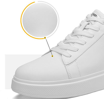 Sneakers Man Elevator Shoes White Black Taller Shoes Men Leisure Fashion Sports Increasing Shoes Increase in Height 6-10Cm