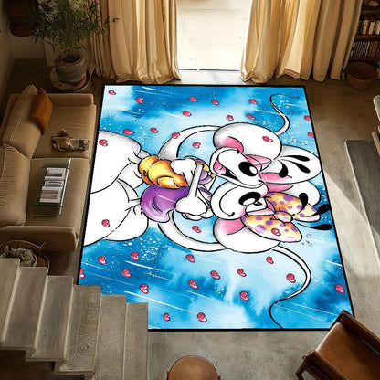 D-diddl small carpet Anti-Slip Kitchen cartoon funny maus art Bedroom Handmade Tufted Rug cute Living Room Entrance Decoration