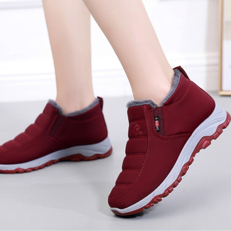 Women's Boots Unisex Winter Shoes Women Waterproof Snow Boots Female Slip On Casual Shoe Plush Footwear Men's Ankle Botas