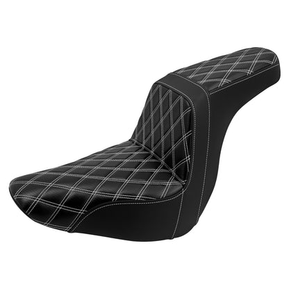 Banco Duplo de Moto para Piloto e Garupa Almofada Dianteira Traseira para Harley Softail Sport Glide FLSB Low Rider FXLR FXLRS 2018 em Diante