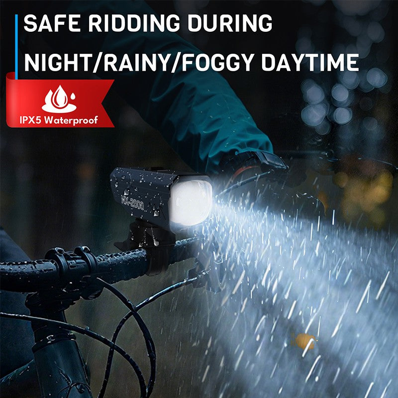 BUCKLOS 1000/1500/2000LM Bike Headlight Smart Sensor Aluminum Alloy Bicycle Front Light IPX5 Waterproof Rechargeable Bike Lamp