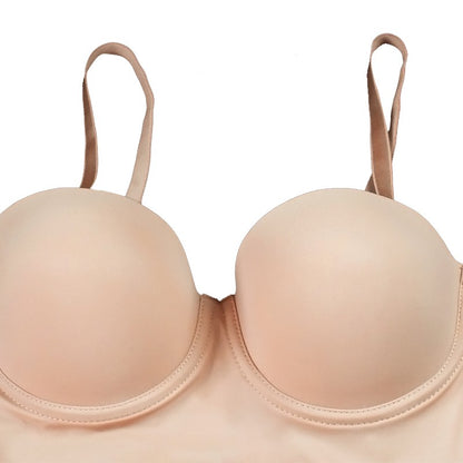 Wechery Woman Clothes Stretch Tube Slimming Body Shapewear Control Slip Thigh Length Underwear White Evening Party Midi Dresses