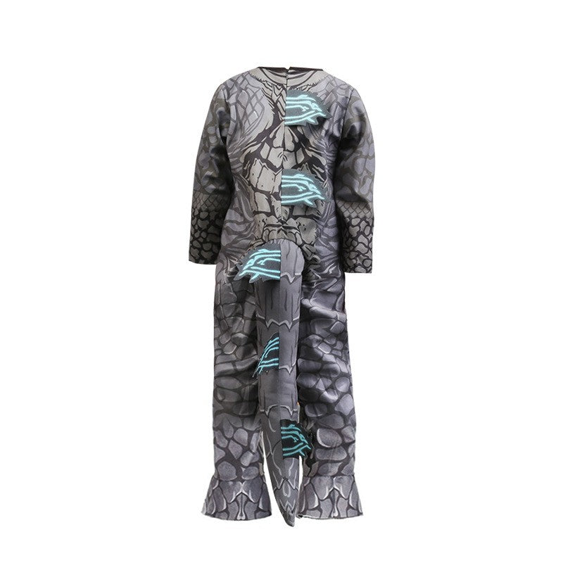 Monster Cosplay Animal Costume Dinosaur Halloween Bodysuit  Kid Boys Girl Funny Jumpsuit Carnival For Toddler Child Catsuit+Mask