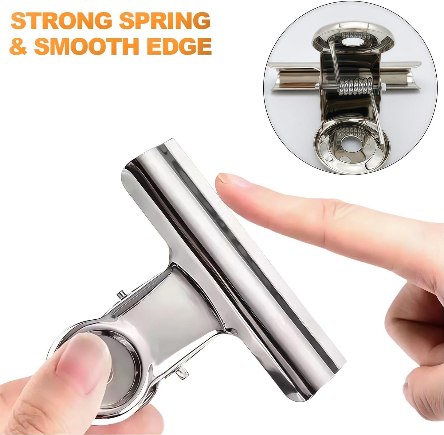 6pcs Stainless Steel Multifunctional Metal Binders Paper Binders Strong Binders School Office Home Stationery Supplies