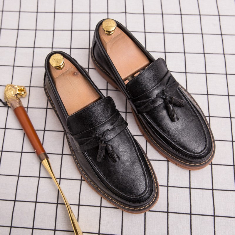 Classic Men's Dress Shoes High Quality Casual Business Leather Shoes For Men Loafers Formal Office Leather Tassel Social Shoes