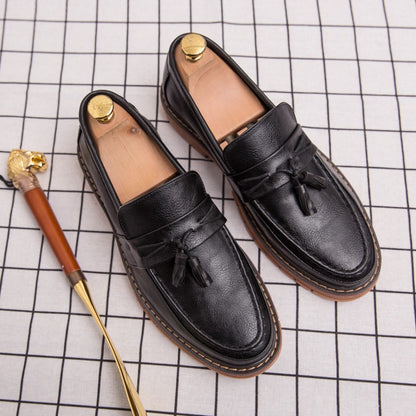 Classic Men's Dress Shoes High Quality Casual Business Leather Shoes For Men Loafers Formal Office Leather Tassel Social Shoes