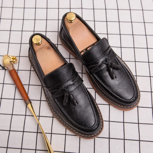 Classic Men's Dress Shoes High Quality Casual Business Leather Shoes For Men Loafers Formal Office Leather Tassel Social Shoes