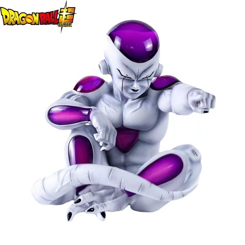 Anime Dragon Ball Z Frieza Sentado Posição Boneco de Ação PVC Enfeite de Carro Coleção Modelo de Boneco Brinquedos de Presente