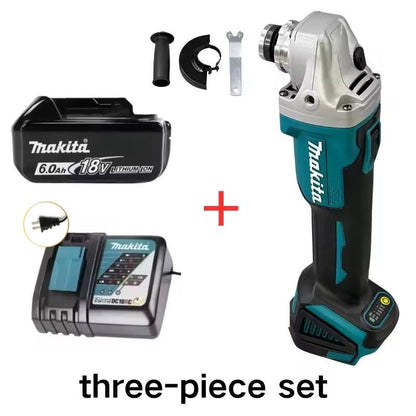 Esmerilhadeira Angular Sem Fio Makita DGA404 125mm com Motor Brushless, a Bateria de Íons de Lítio, para Cortar, Polir e Lixar, para Bateria Makita 18V