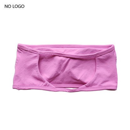 ARFTE Backless Bandeau Sports Bra Gym Women Top Crop Tube Seamless Bras Yoga Tops  Workout Sportswear Push-up Fitness Gym Bra