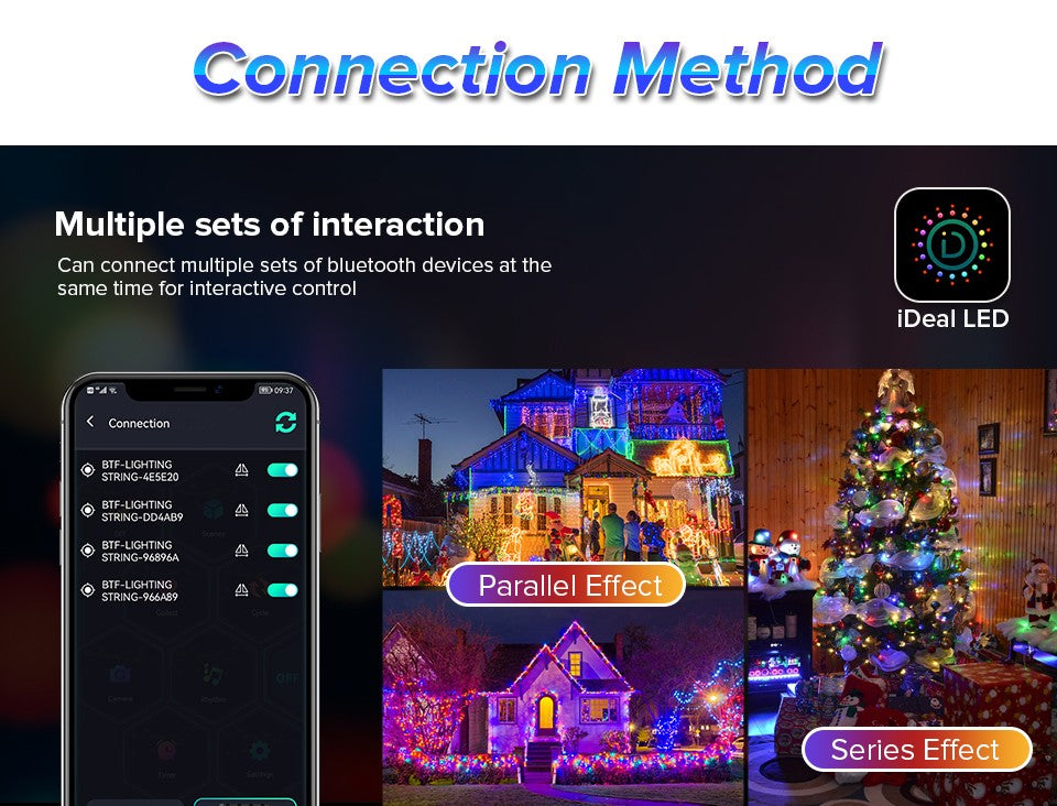 USB Christmas Lights String 5m 10m Bluetooth Music APP Remote DC5V WS2812B Party Wedding Garden Backyard Star Rugby Strawberries