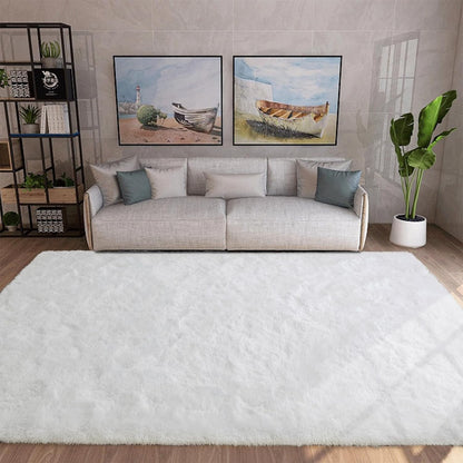 Silk Wool Carpet Living Room Plush Rug Bed Room Floor Fluffy Mats Non-slip Home Decor Soft Velvet Carpet Kids Room Blankets