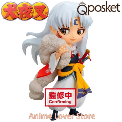 Em estoque Bandai Banpresto Original Q Posket Inuyasha Sesshoumaru Higurashi Kagome Miroku shippou Anime Figure Brinquedos presente