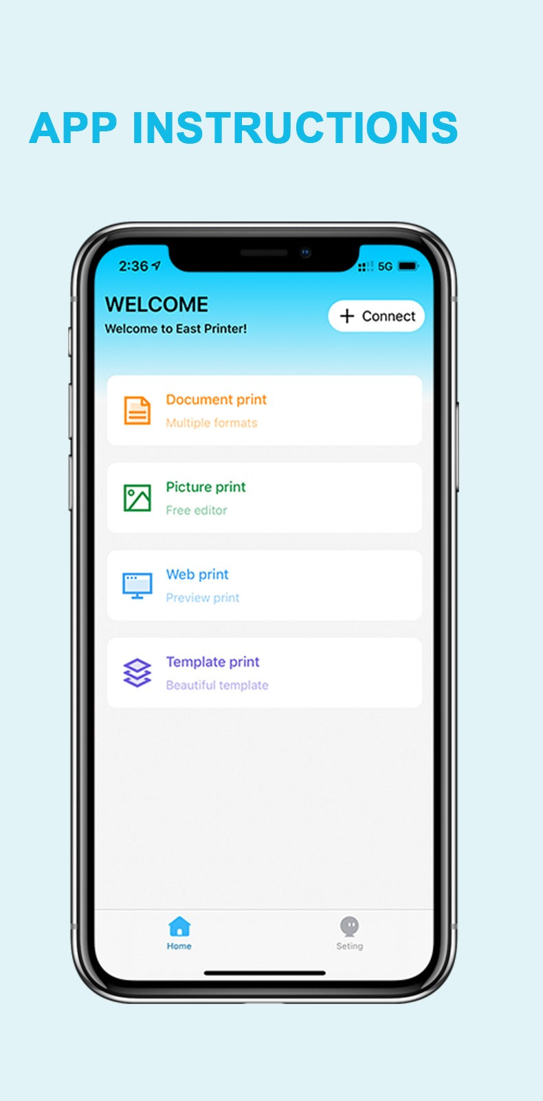 Impressora Térmica Portátil Sem Tinta A4 Bluetooth PDF Excel Word para Impressão de Documentos com Rolo de Papel para Trabalho de Escritório Casa Escola