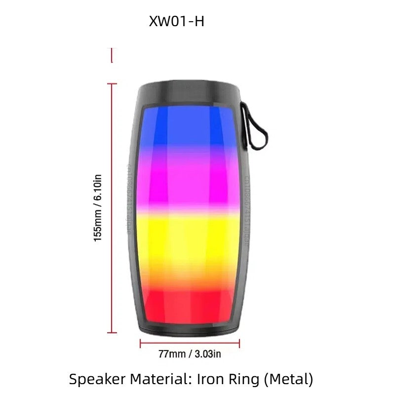 PHONEPACE Bluetooth Wireless Speakers Powerful Portable Sound Box Subwoofer Car Audio Bass MP3 Player Sound System LED Lights
