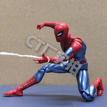 Boneco Homem-Aranha Mafex 075 Ct Toys The Amazing Spider-Man Versão Quadrinhos Mafex 185 Boneco de Ação Modelo Brinquedos Presente Infantil