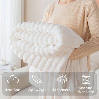 1pc soft and skin friendly warm blanket, suitable for bedrooms, sofa covers, camping and travel, multifunctional blanket