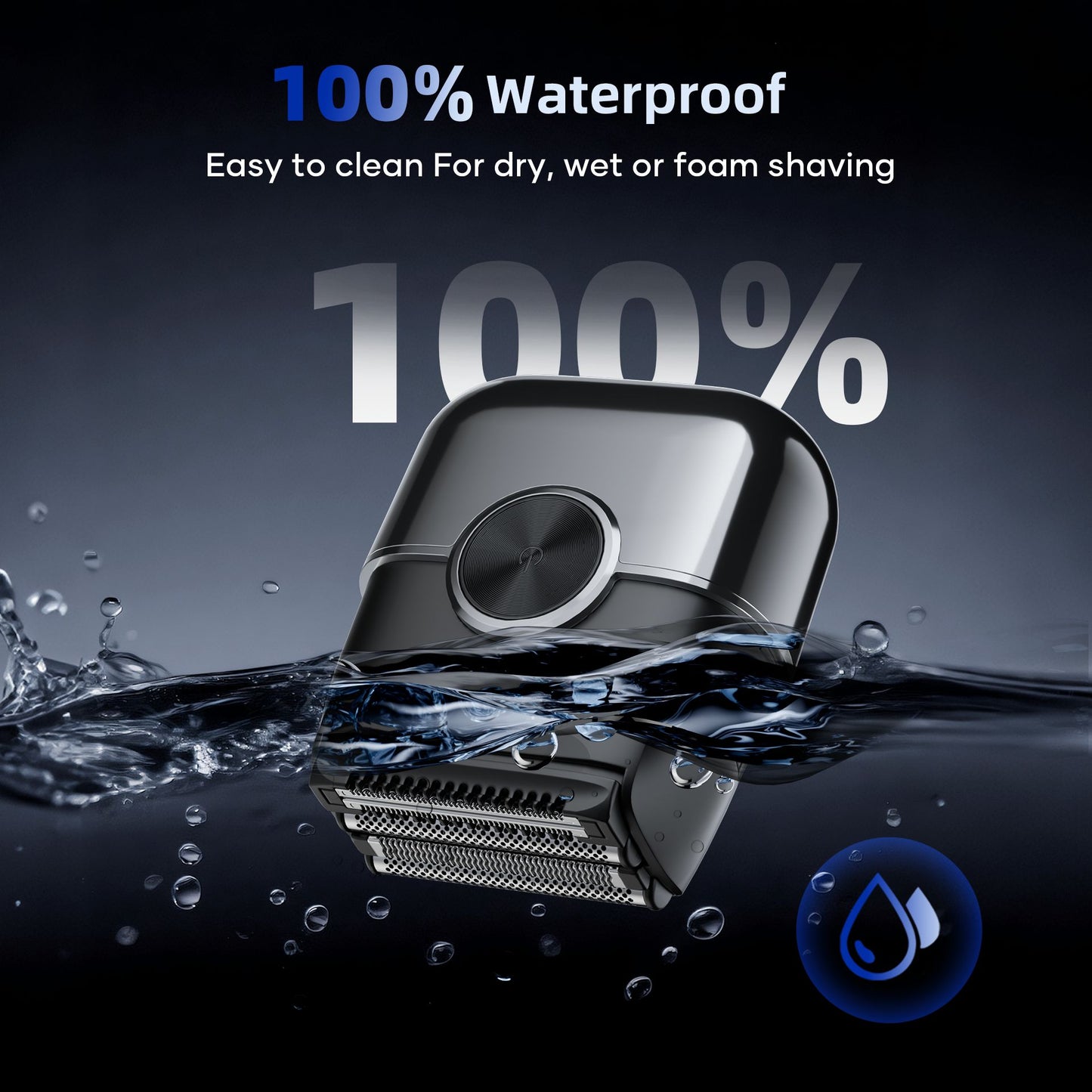 KENSEN S26 Electric Shaver for Men 4D Floating Blades Foil Shavers Waterproof 8000RPM Beard Trimmer Portable Mini Electric Razor