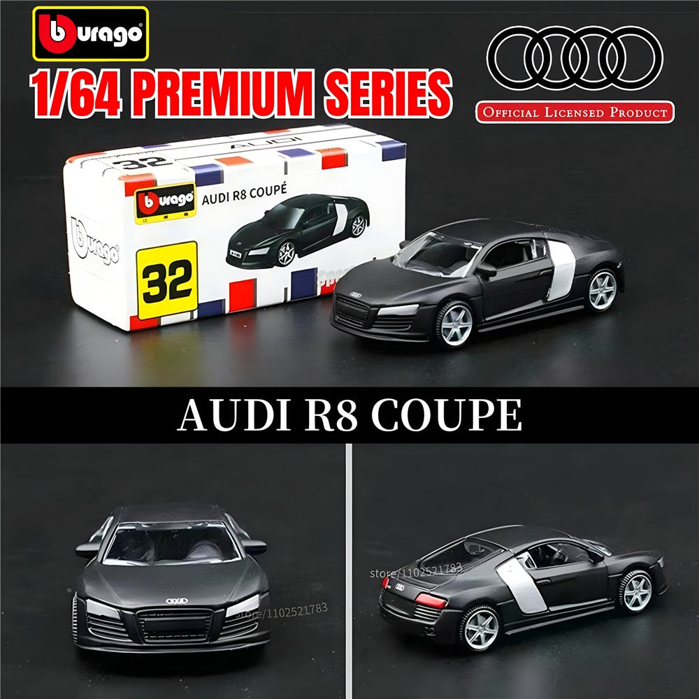 Bburago 1:64 Audi A6 Avant Réplica Carro Modelo, Escala Honda Mercedes Audi Porsche Ford VW Miniatura de Metal Brinquedo Infantil Menino