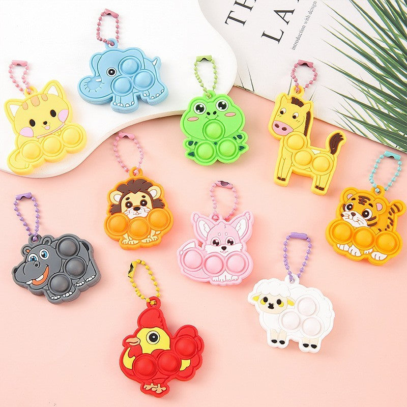 10/30/50/100pcs Animal Bubble Pressing, Pressing, Rebounding, Stress Relieving, Healing Small Items Stress Relief Toys Squeeze