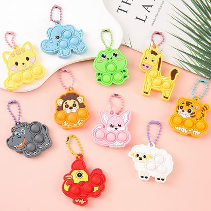 10/30/50/100pcs Animal Bubble Pressing, Pressing, Rebounding, Stress Relieving, Healing Small Items Stress Relief Toys Squeeze