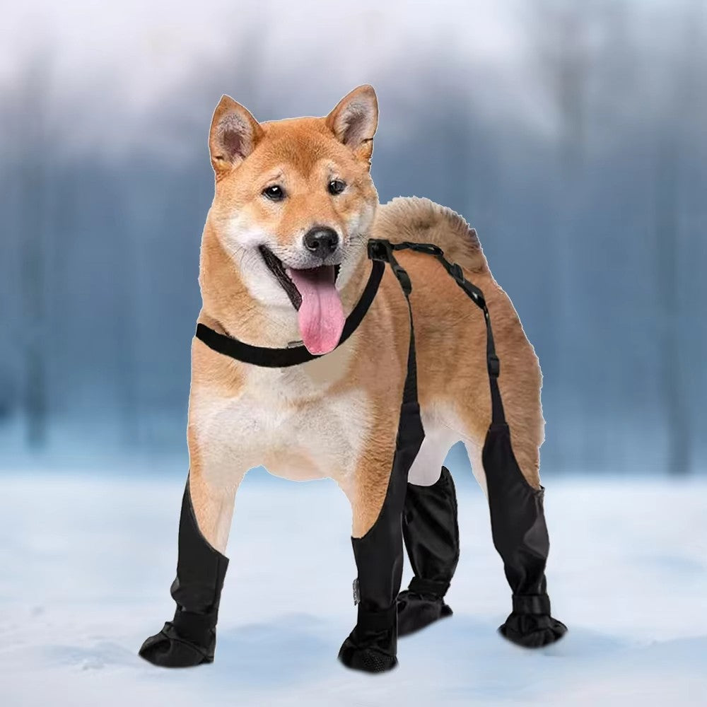 2025 Melhores Sapatos Antiderrapantes para Cães Protetores de Patas Botas de Chuva para Cães, Botinhas Impermeáveis e Antiderrapantes para Cães, Sapatos Meia Suspensório para Cães para Uso Externo