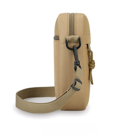 Simple Solid-Color Men's Mini Crossbody Bag - Lightweight and Stylish Ideal for Casual Use and Carrying Phones