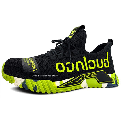Fashion Safety Shoes With Steel Toe Cap Work Sneakers Men Women Work Shoes Puncture-Proof Work Safety Boots Safety Footwear 2024