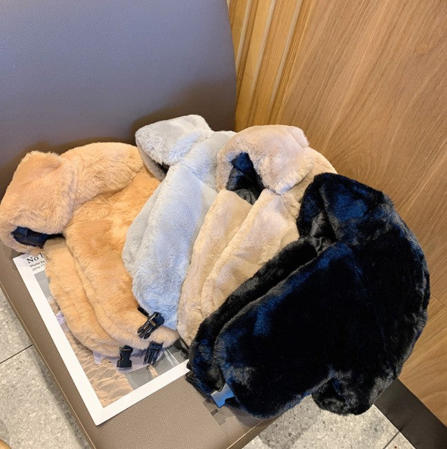 Gorros Femininos de Inverno Quentes e Grossos Estilo Russo, Moda Coreana Ushanka, Chapéu de Aviador com Protetor de Orelha, Chapéu Bomber Feminino Ajustável, Tendência